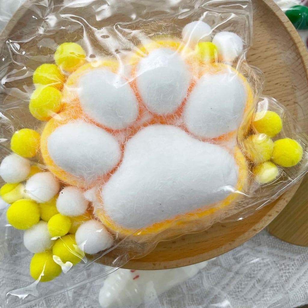 Brinquedos de Silicone Artesanais em Forma de Pata de Gato Grande para Alívio do Estresse, Tamanho Extra Grande de 5 Pol
