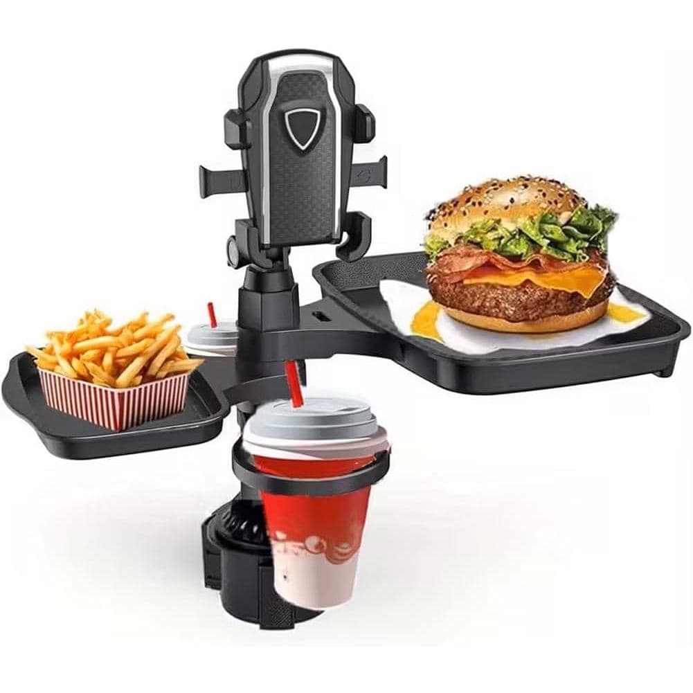 Bandeja de Mesa para Carro 5 em 1, Suporte para Telefone Móvel, Bandeja para Carro, 360 °   Suporte giratório para carro