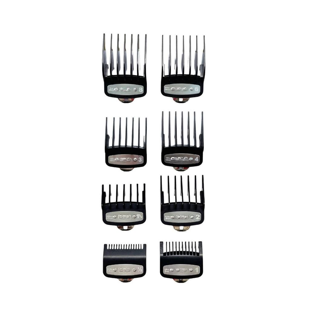 Kit 8 Pente Premium para maquina Pro Compativel W. Kemei  Acessorios Barbearia