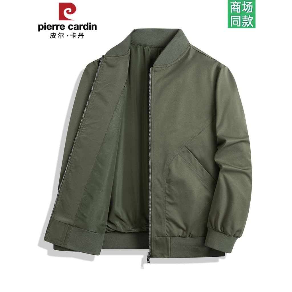 Pierre Cardan americano Casual bombardeiro jaqueta masculina primavera outono curto uniforme de beisebol jaqueta uniform
