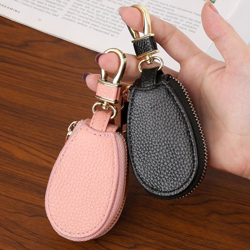 Simples pingente chaveiro lichia padrão saco chave do carro Unisex saco de armazenamento chave do carro moda criativa
