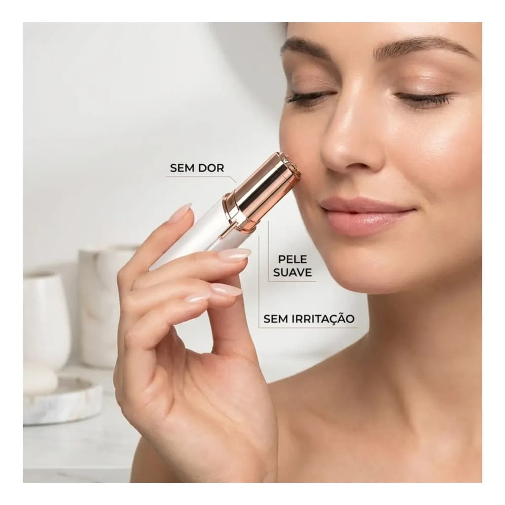 Aparador Pelos Faciais Feminino Buço Queixo Bivolt Prático