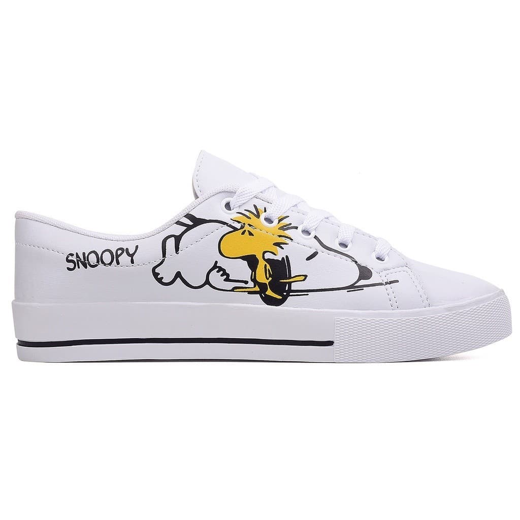 Tênis Feminino All Retro Classico New Star Branco Snoopy LOJA VIOLETTASHOP