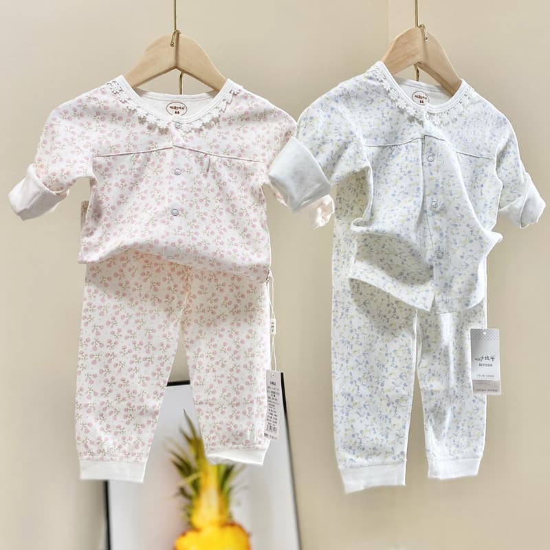 Bebê único Breasted bebê menina puro algodão desossado terno pequeno Floral primavera outono crianças meninas roupas de