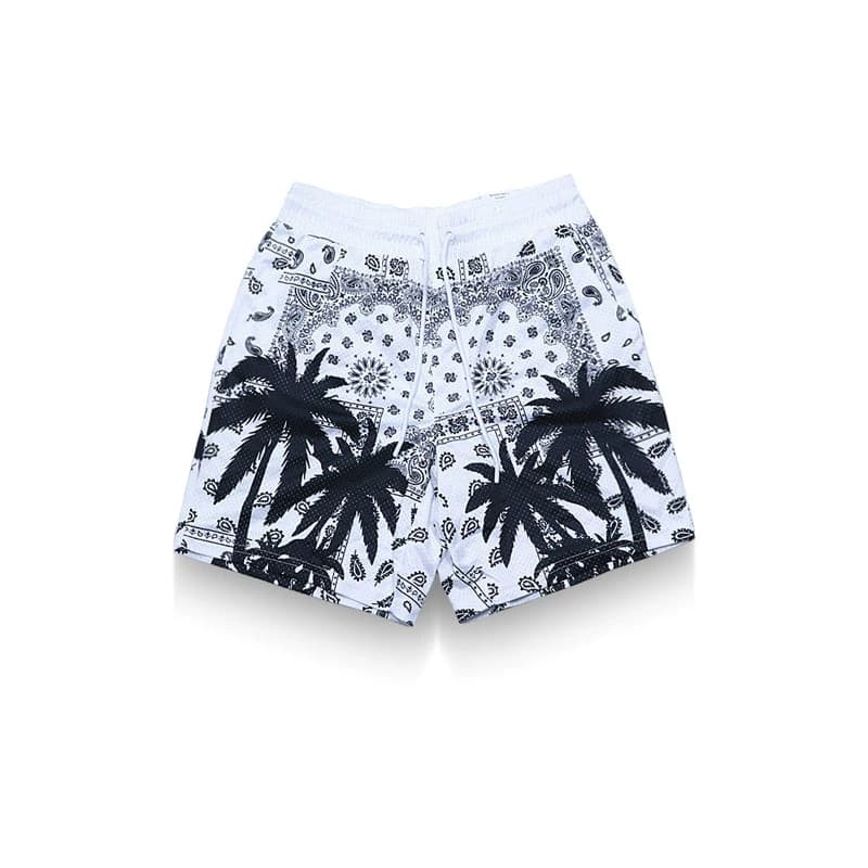 American Street Beautiful Trendy Homens Mulheres Soltas Costa Oeste Estilo Havaiano Impressão Completa Casual Basquete M
