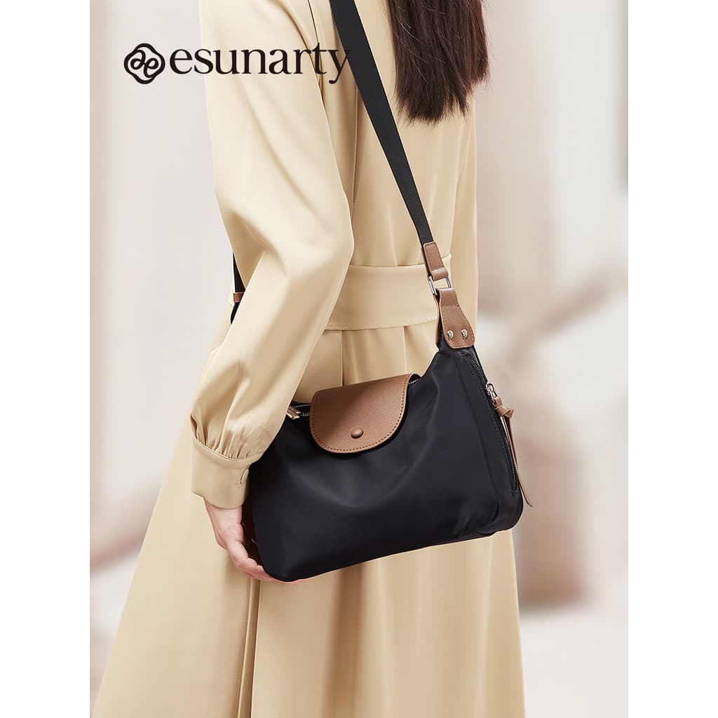 Bolsa mensageiro leve feminina 2026, novo estilo, grande capacidade, bolsa de viagem, tecido Oxford, à prova d'água, Cas