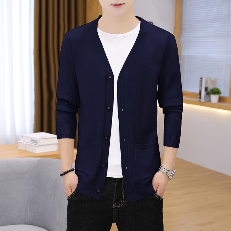 Camisa de ar condicionado de seda gelo masculina verão fino Cardigan jaqueta botão moda protetor solar roupas luz respir