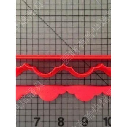 Renda 3d impressão biscoito molde borda tridimensional dos desenhos animados Fondant bolo corte molde conjunto suplement