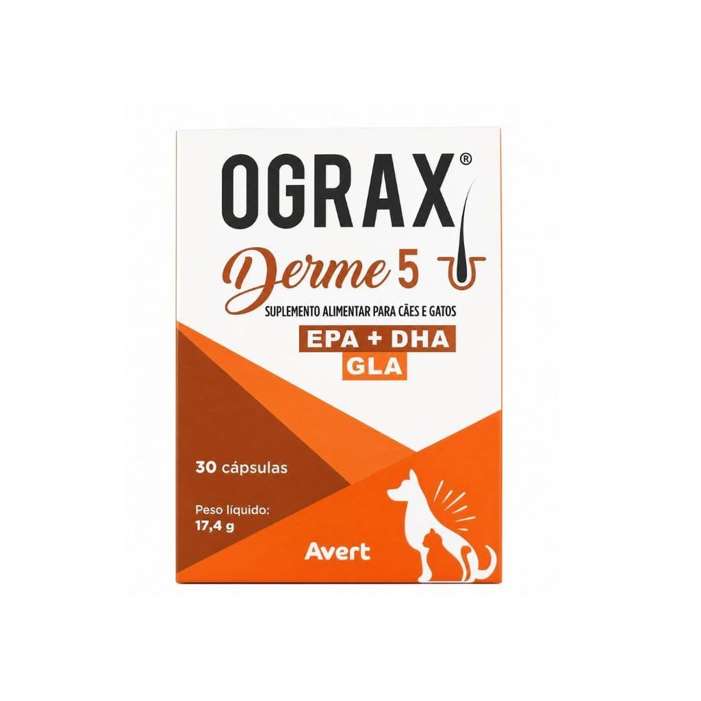 Ograx Derme 5 Omega 3 30 Cápsulas Suplemento