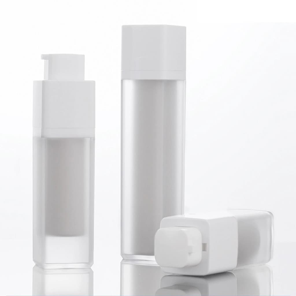 15ml/30ml/50ml Frasco Recarregável Loção Sem Ar Bomba De Vácuo Cosmético Portátil De Viagem Com Dupla Camada Espessada Q