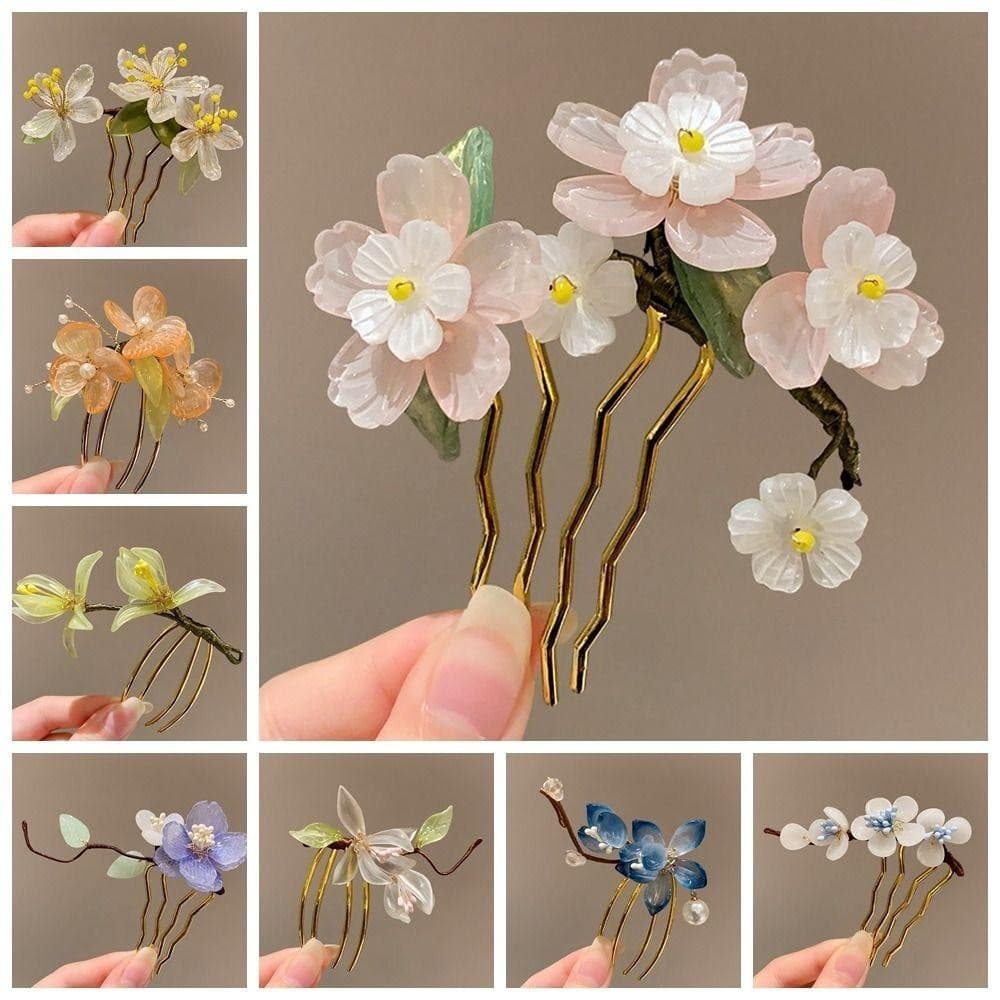 Bastão De Cabelo Estilo Chinês FORBETTER , Pente Em Forma De U Hanfu Grampo , Borla Pauzinho Pérola