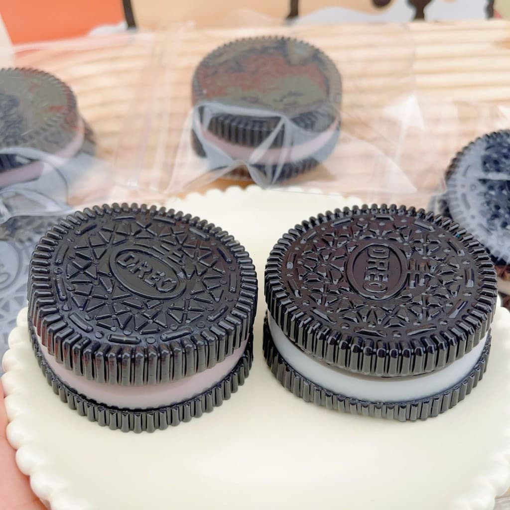 TPR Oreo Biscoito Argila Brinquedo Sanduíche Clipe Feliz Silicone Presente Espremendo Para Aliviar O Estresse