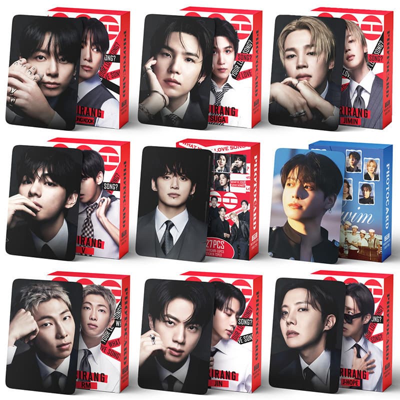 127 Pçs/Caixa BTS Photocard ARIRANG Álbum JUNGKOOK V SUGA JIN JIMIN Adesivo LOMO Cartão KPOP Coleção
