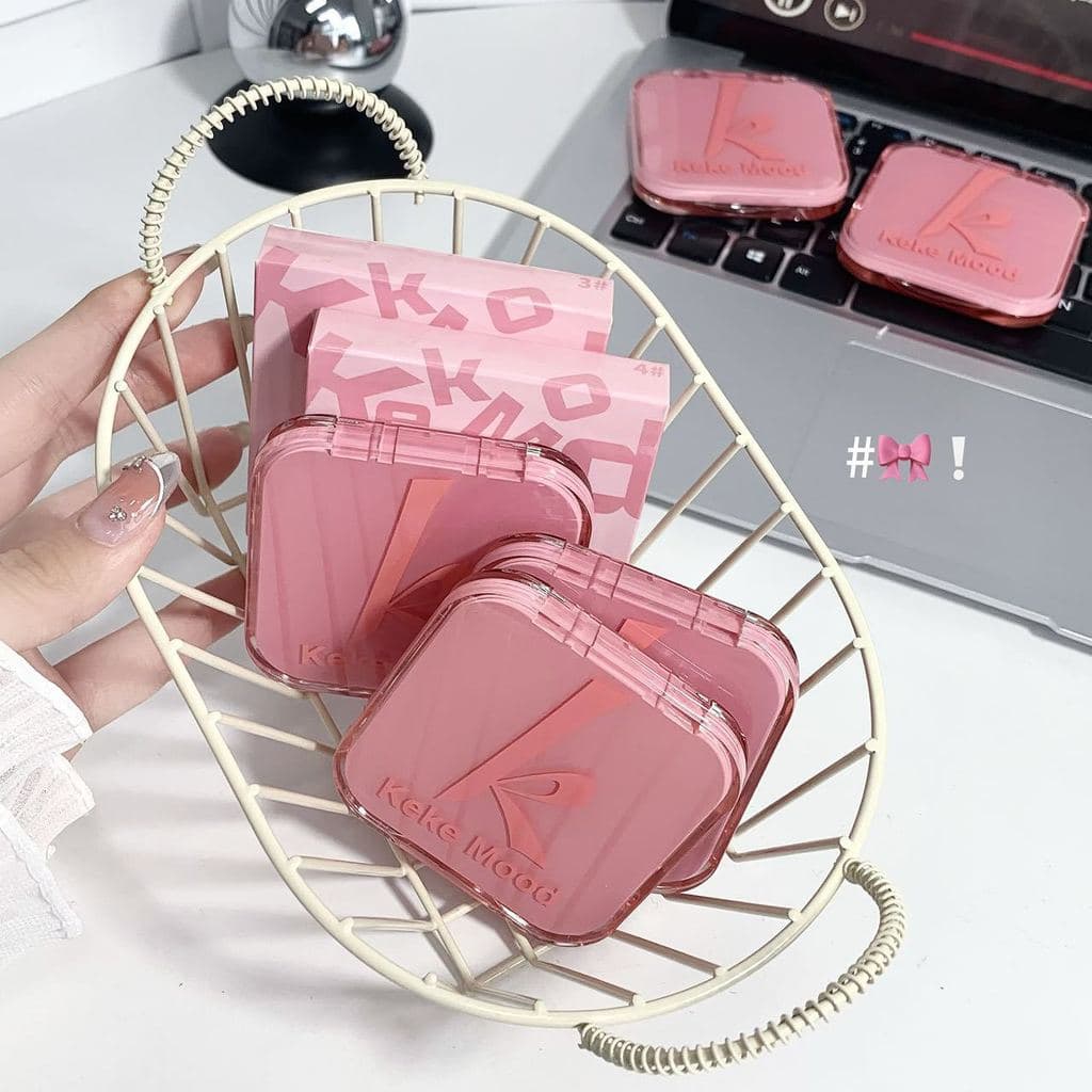 Kekekemood Crimson Touch-Up Blush Creme Natural À Prova D 'Água Blush Roxo Fosco Fino Flash Iluminando Renderização de C