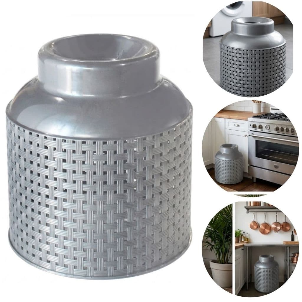 Capa De Plástico Botijão De Gás 13kg Premium Cor Cinza
