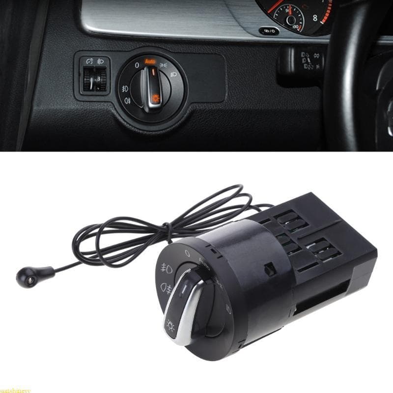 sunshineyy Interruptor Da Lâmpada Nevoeiro Do Farol Para Golf 4 Cromado Plug Acessório Carro