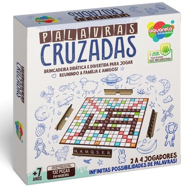 Jogo Palavras Cruzadas - Aquarela