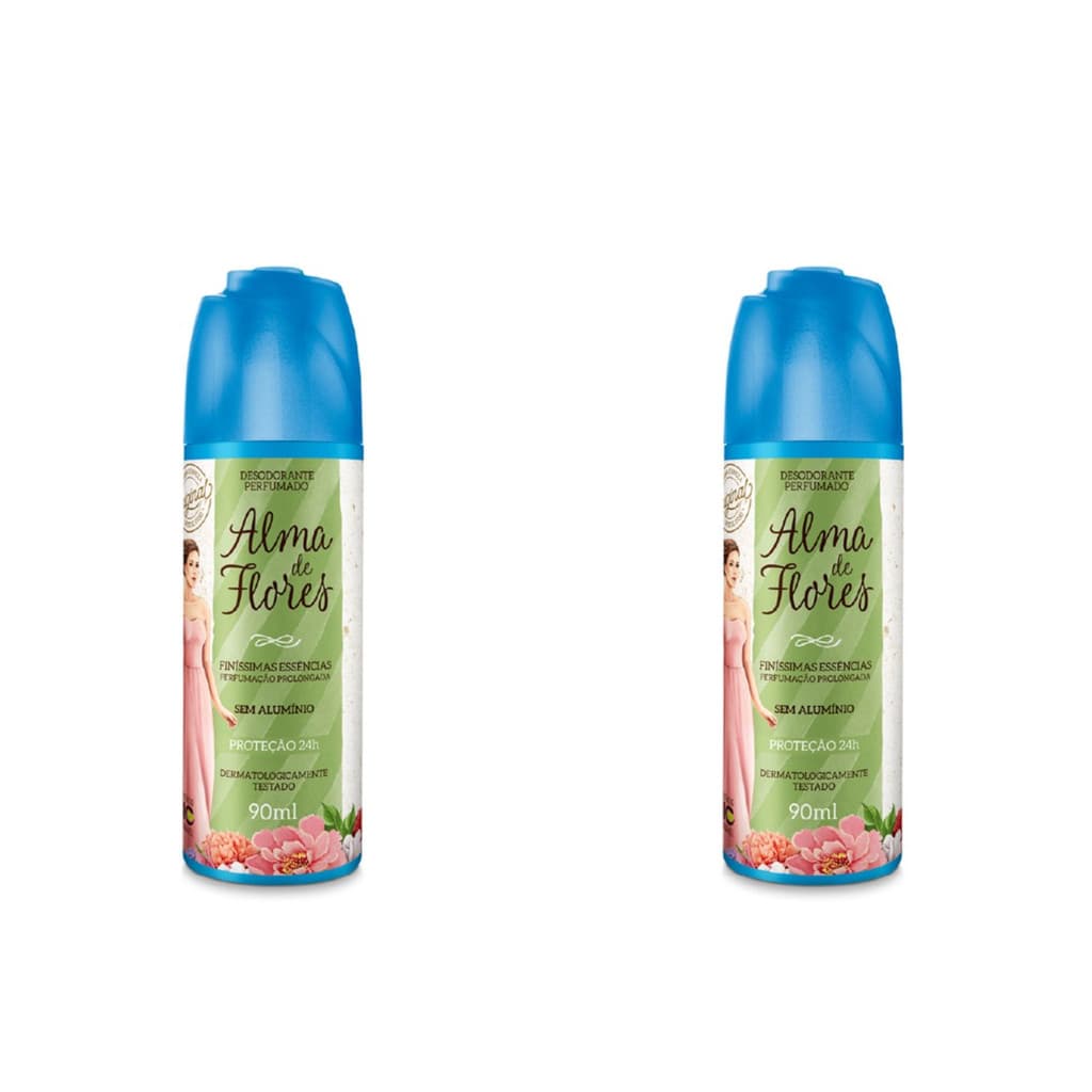 Kit 9 Desodorante Spray Alma De Flores 90Ml