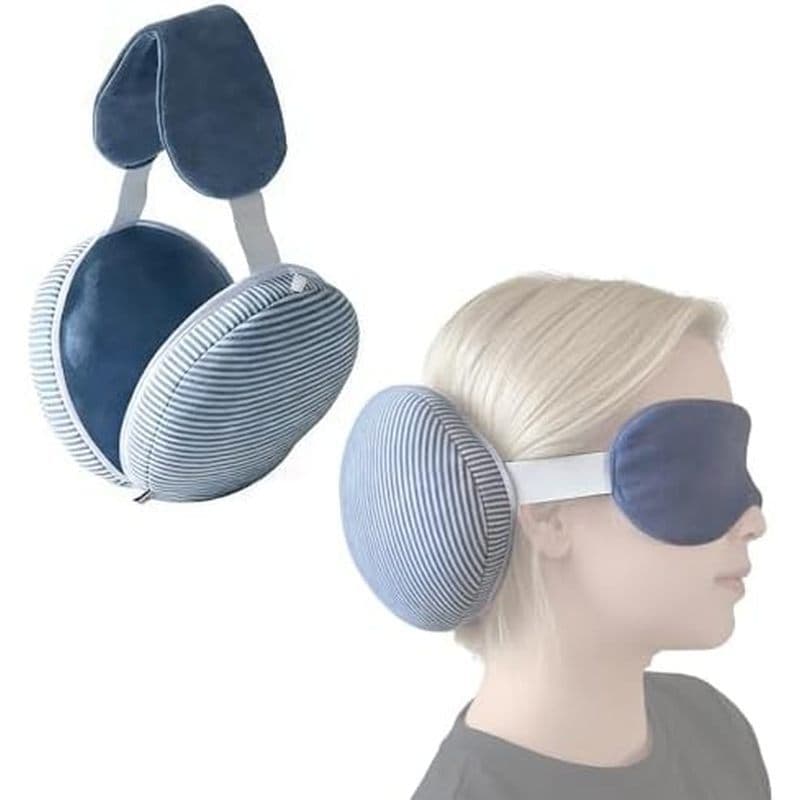Almofadas De Viagem Para Aviões , Alça De Cabeça De Avião Com Máscara Dormir , Travesseiro De Pescoço Suporte 360 Confor