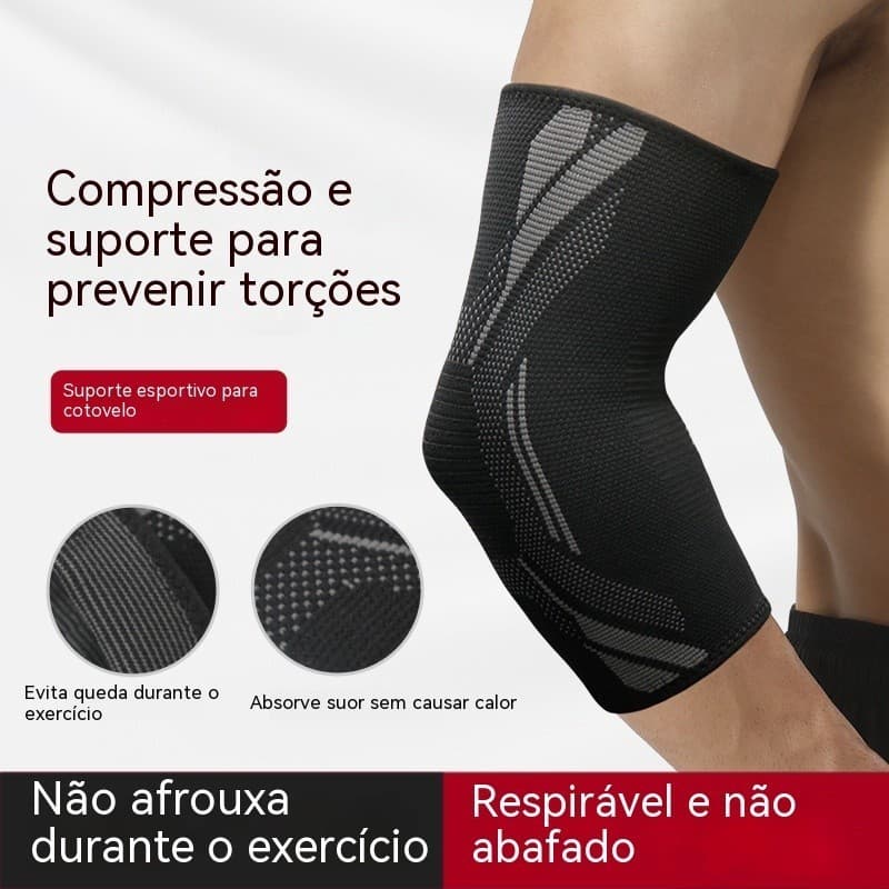 Cotoveleiras esportivas proteção conjunta Fitness cotoveleiras Unisex basquete Badminton tênis antiderrapante respirável