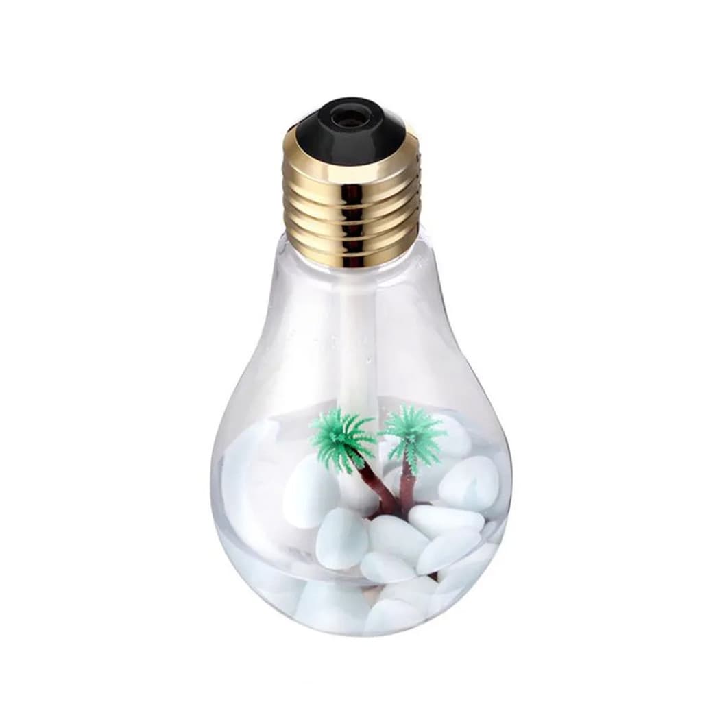 Lampada Umidificador Ar Difusor Aromas Ultrassonico Luminaria Purificador Ambiente Led