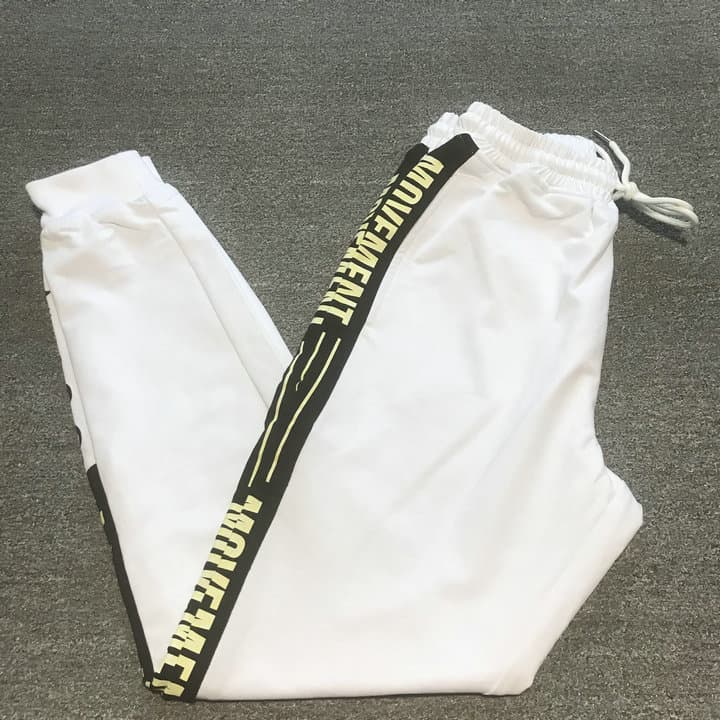 Bem-estar 2022 primavera outono novo estilo branco masculino Casual Sweatpants calças esportivas