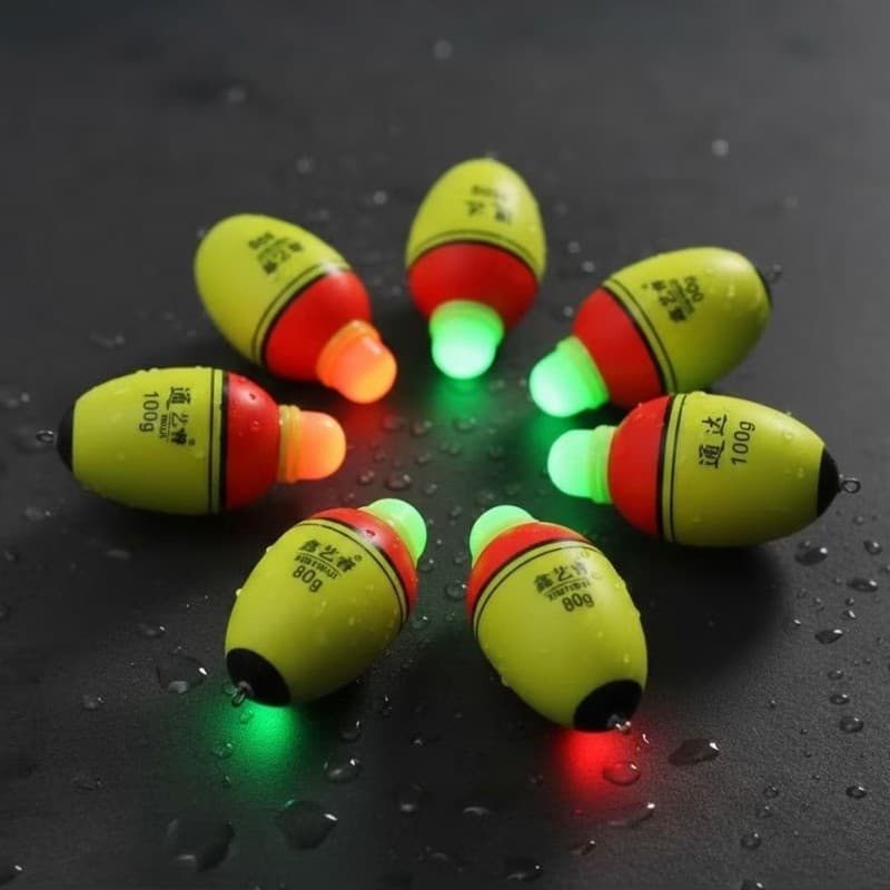 Boias de Pesca de LED de Pesca Noturna Flutuador Eletrônico De Pesca 80g e 100g pescaria