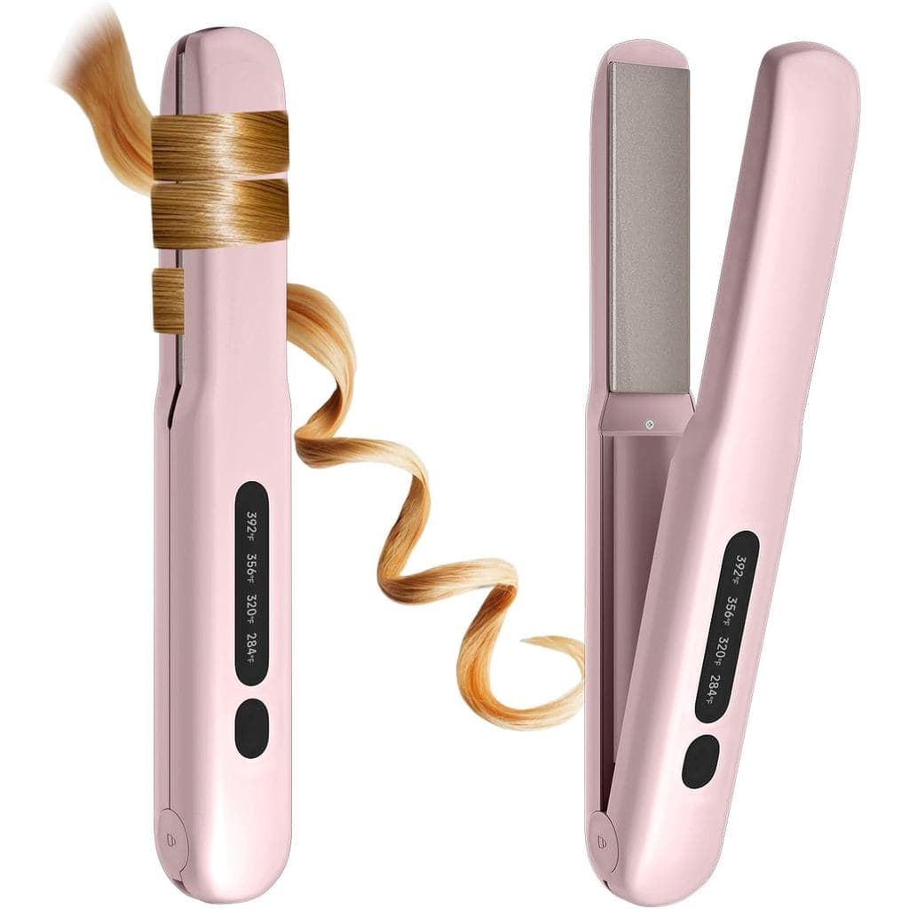 Alisador de Cabelo Sem Fio Portátil Recarregável para Viagens, Aquecimento Rápido, 4 Temperaturas Ajustáveis para Alisam