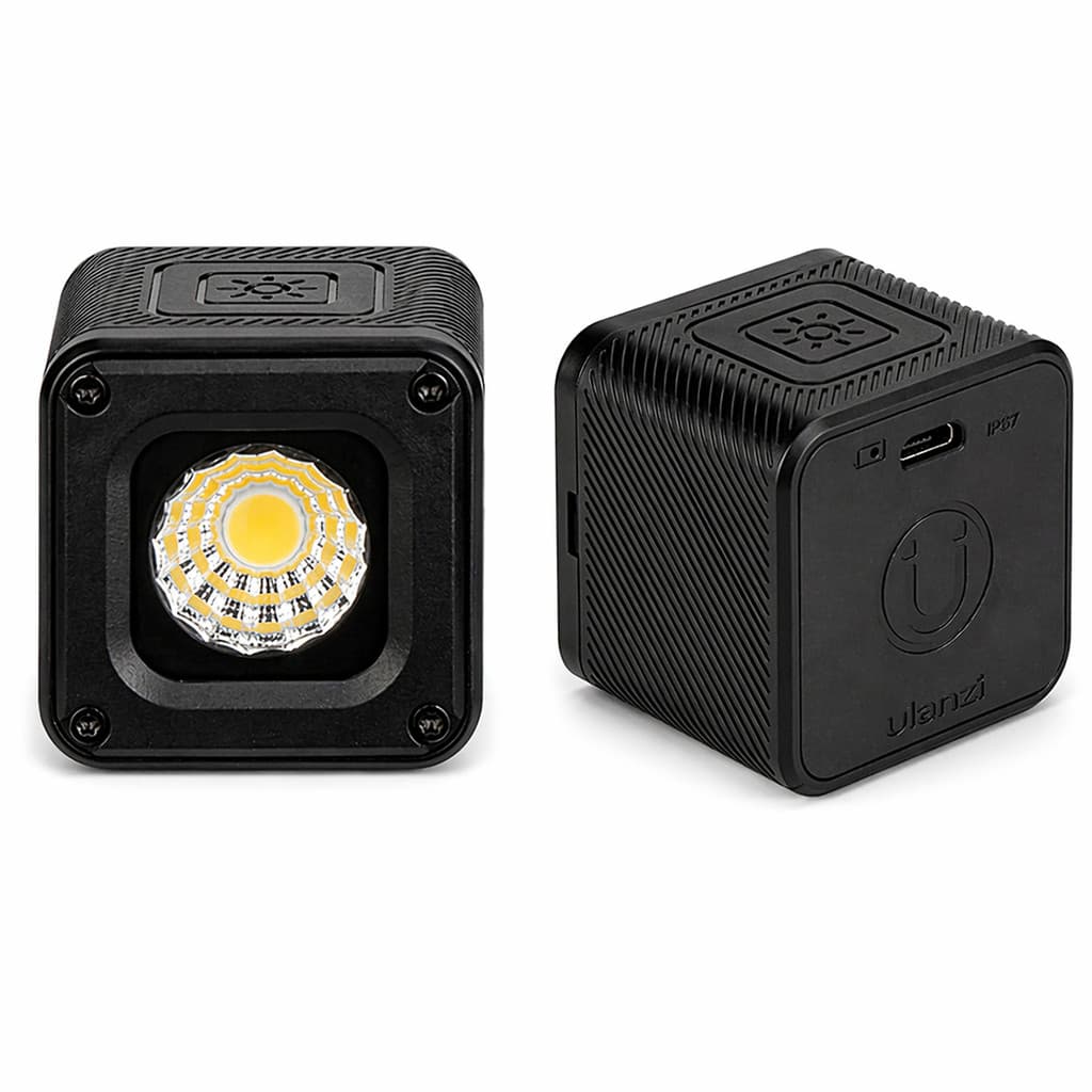 Iluminador LED Ulanzi L1 Portátil IPX7 Recarregável Foto Vídeo 5600K