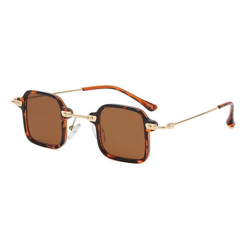 Óculos de Sol Pequenos Masculinos Steampunk, Óculos de Moda para Dirigir, Óculos Anti-Luz Azul, Óculos Punk Preto com Es