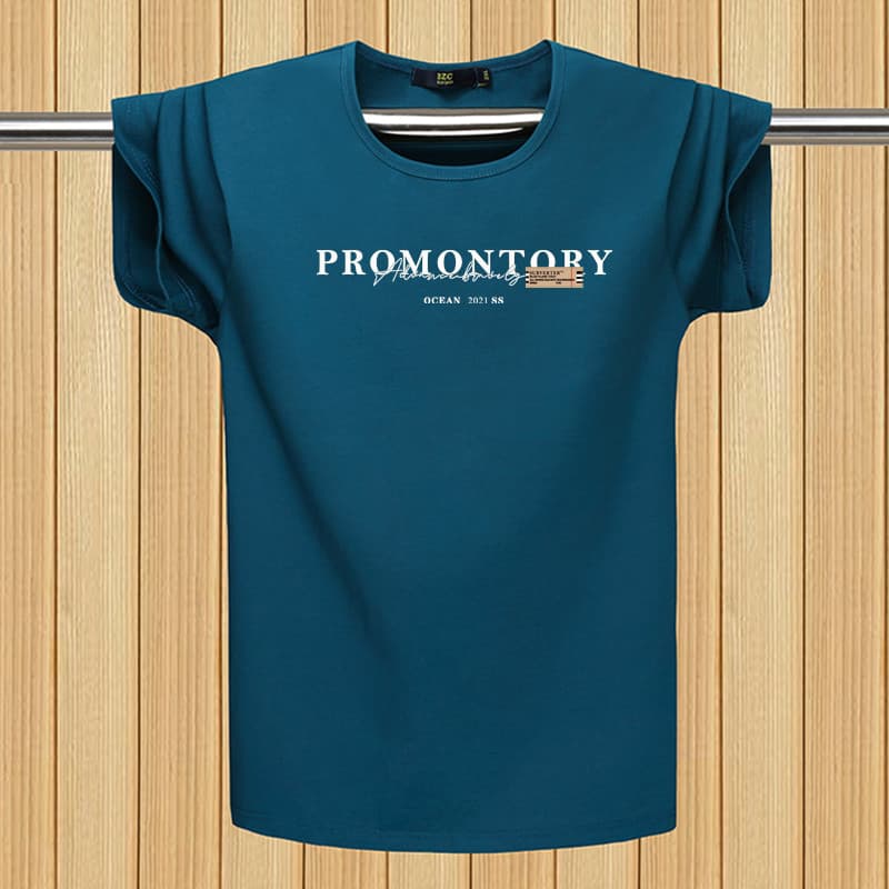 Verão de manga curta camiseta masculina Lycra algodão fino solto em torno do pescoço moletom mais gordura plus Size elás