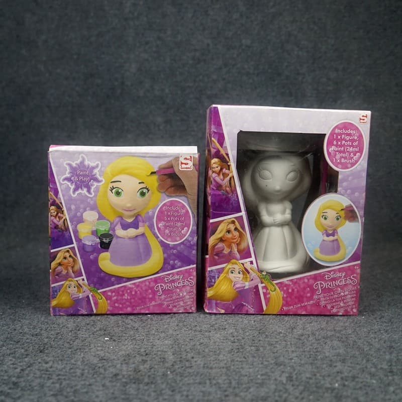 Comércio exterior crianças brinquedos coloridos à mão menina princesa pintado gesso boneca embrião branco diy pintura or