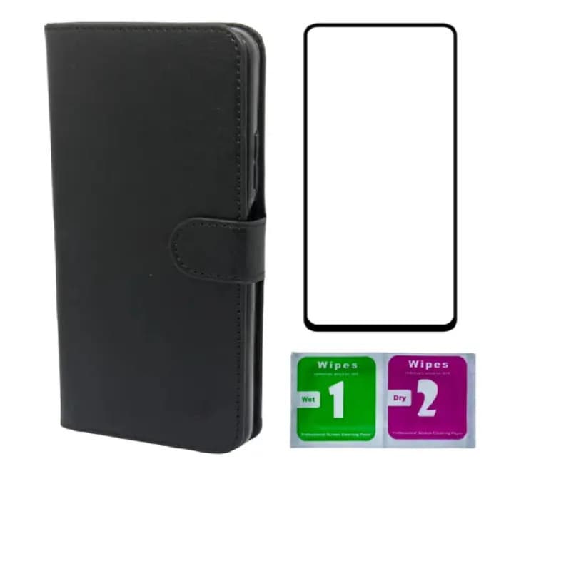 Capa Carteira Case Estojo Flip para Moto G77 + Película 3D de Vidro