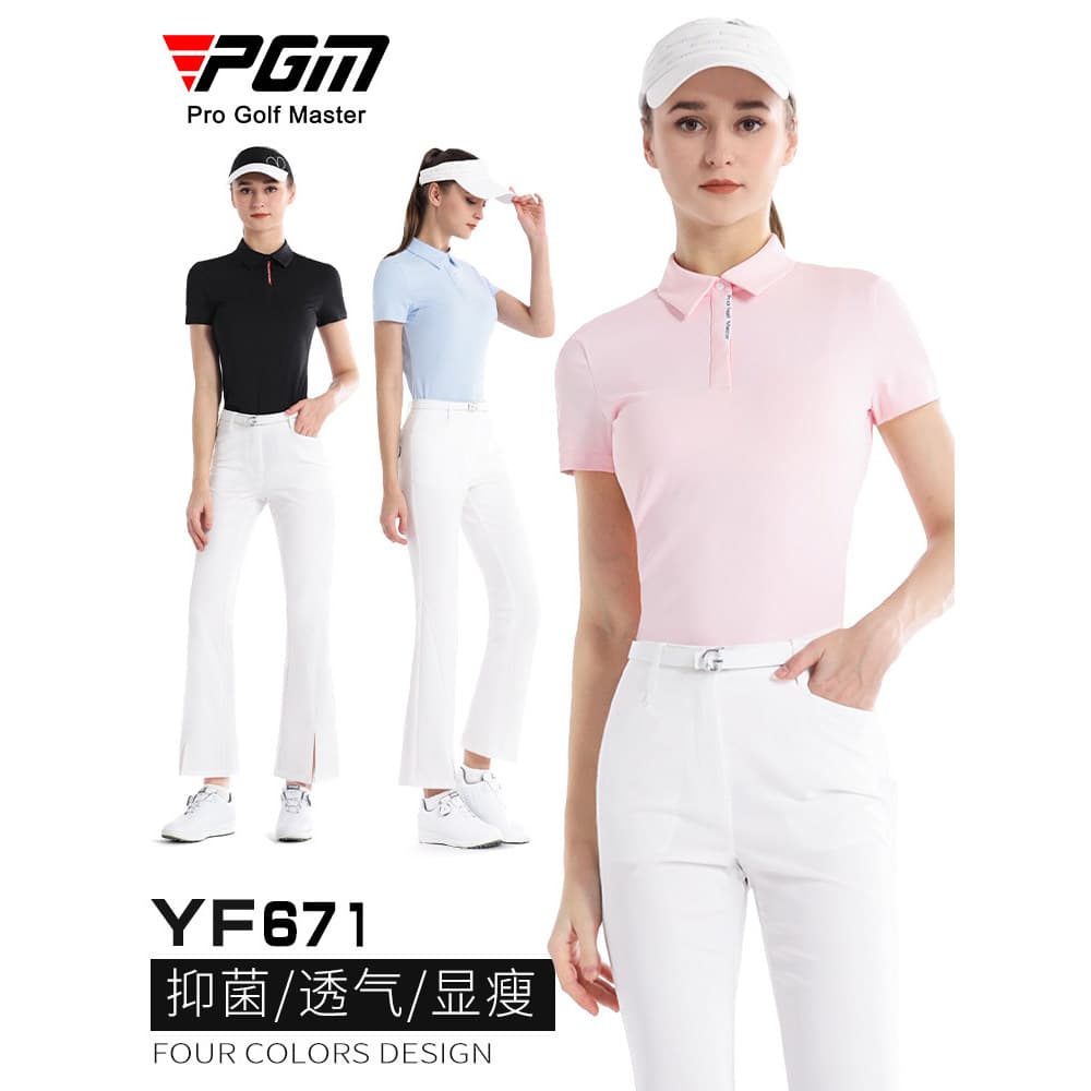 2026 golfe feminino primavera verão roupas femininas de manga curta polo tênis topo esportes camiseta roupas terno