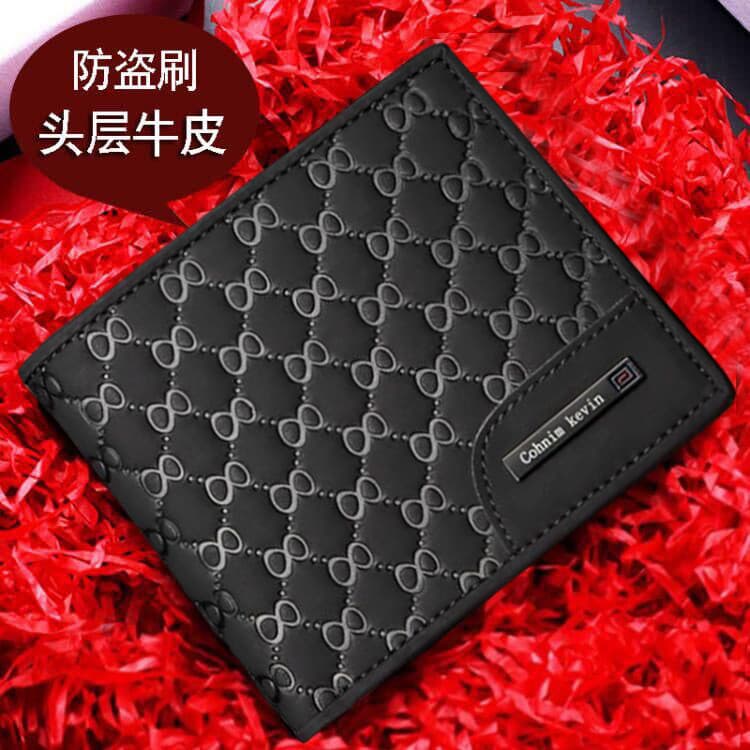 Cohnim kevin2026 Novo estilo carteira masculina High-End couro genuíno curto carteira de motorista carteira Multi-cartão