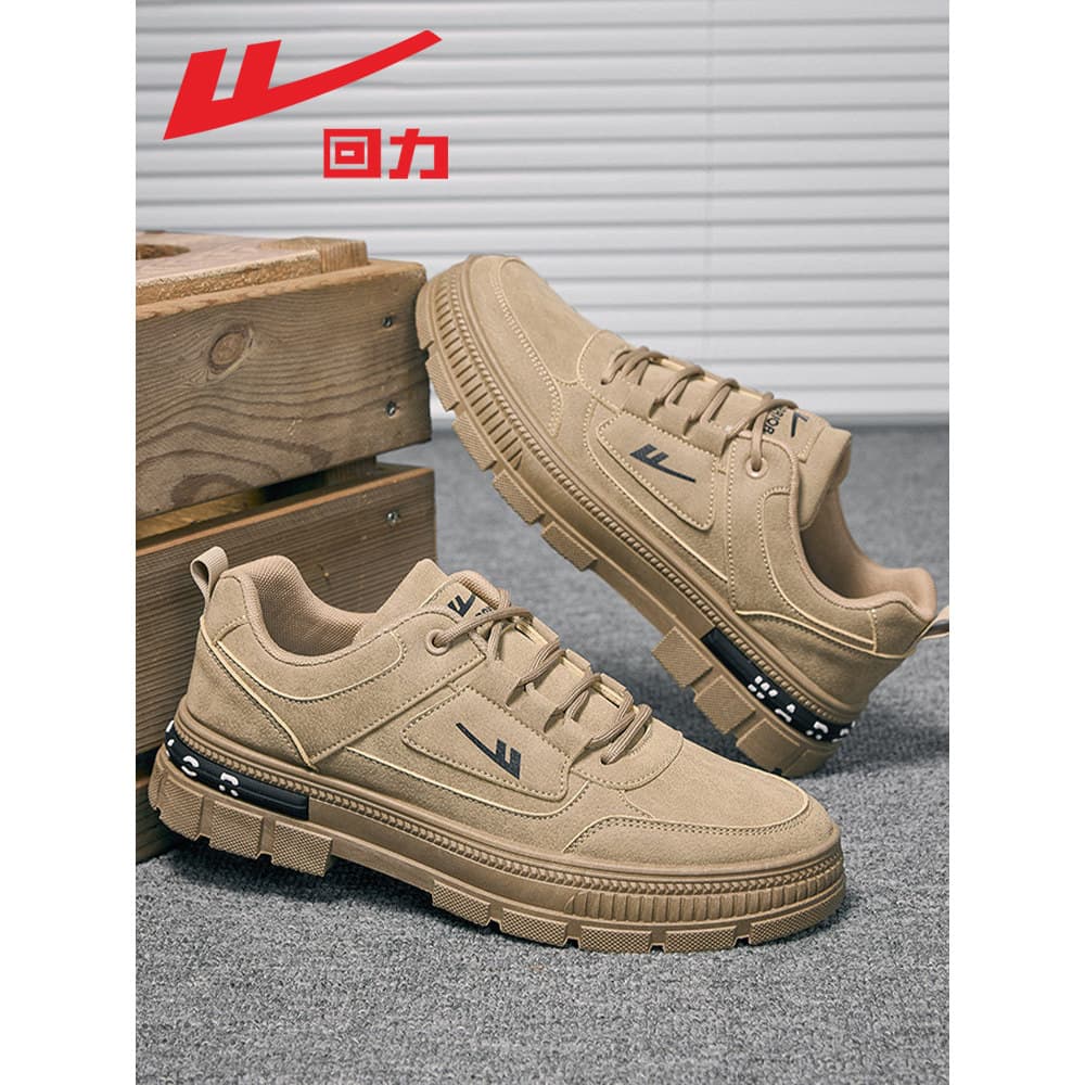 Puxar para trás sapatos masculinos macacão 2025 outono inverno novo estilo ao ar livre Casual de sola grossa sapatos de