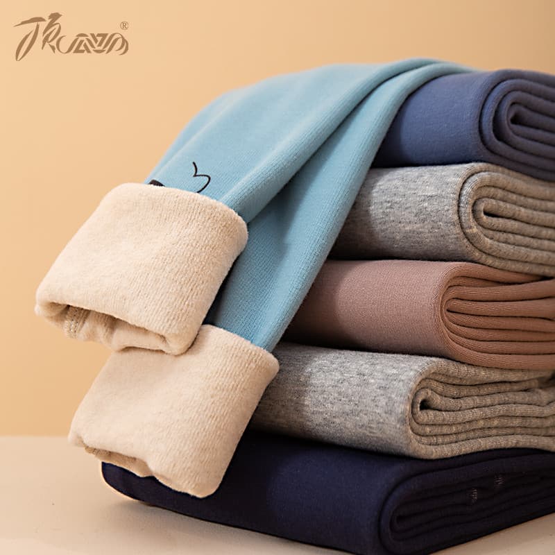 Top Guagua calças compridas para meninos, algodão puro, tira única, lã grossa, outono inverno, meninos, desenhos animado