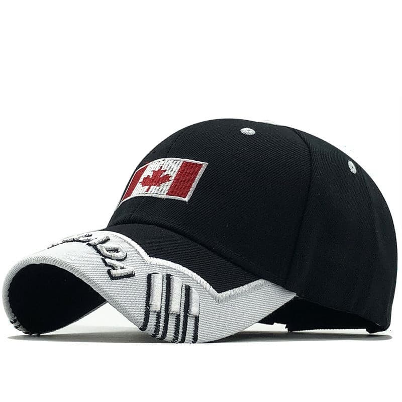 Chapéu De Baseball Homem Bandeira Do Canadá Snapback Ajustável