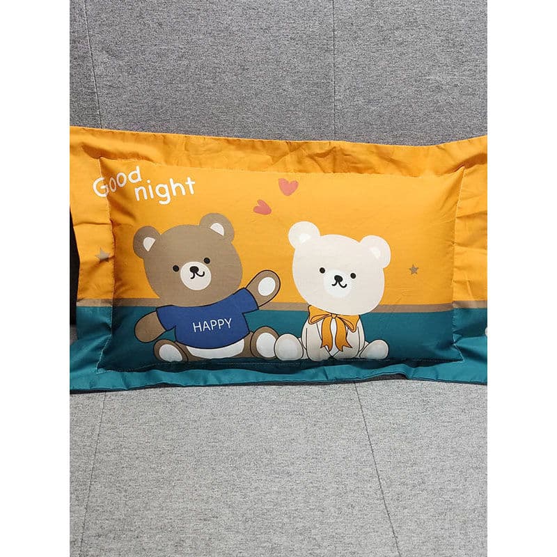 Fronha de algodão puro para crianças, desenho animado, urso fofo, jardim de infância, 300*50, estudantes do ensino funda