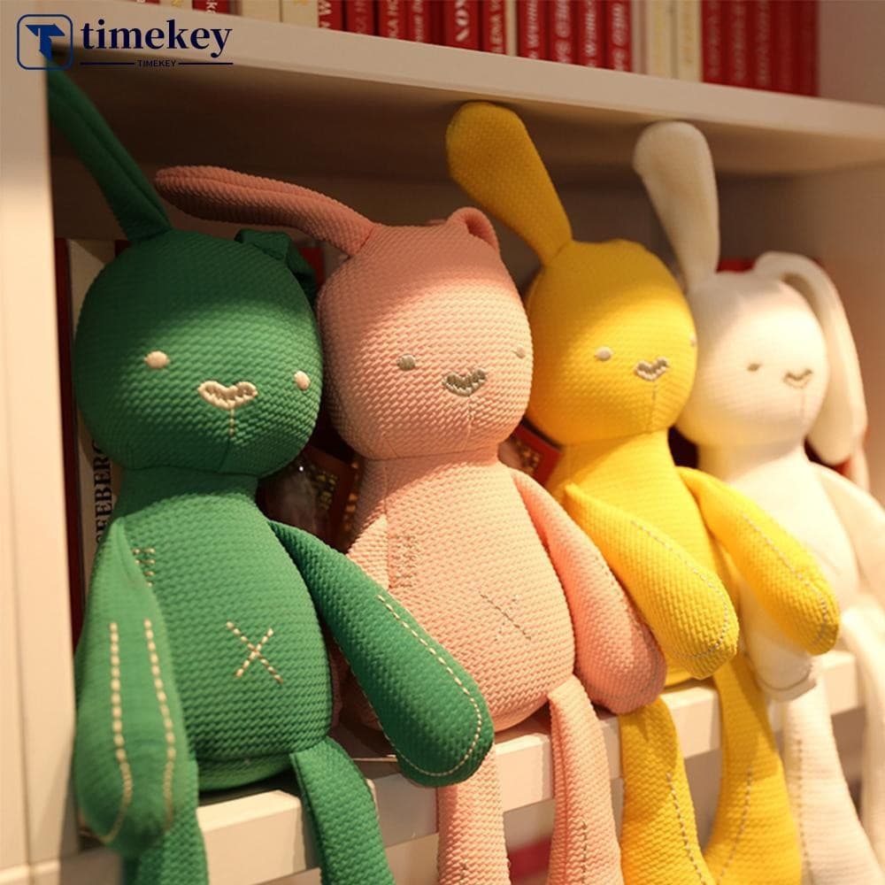 TIMEKEY 50cm Algodão Macio Pelúcia Coelho Brinquedos Infantis Crianças Dormindo Companheiro Bebê Animais B7W5