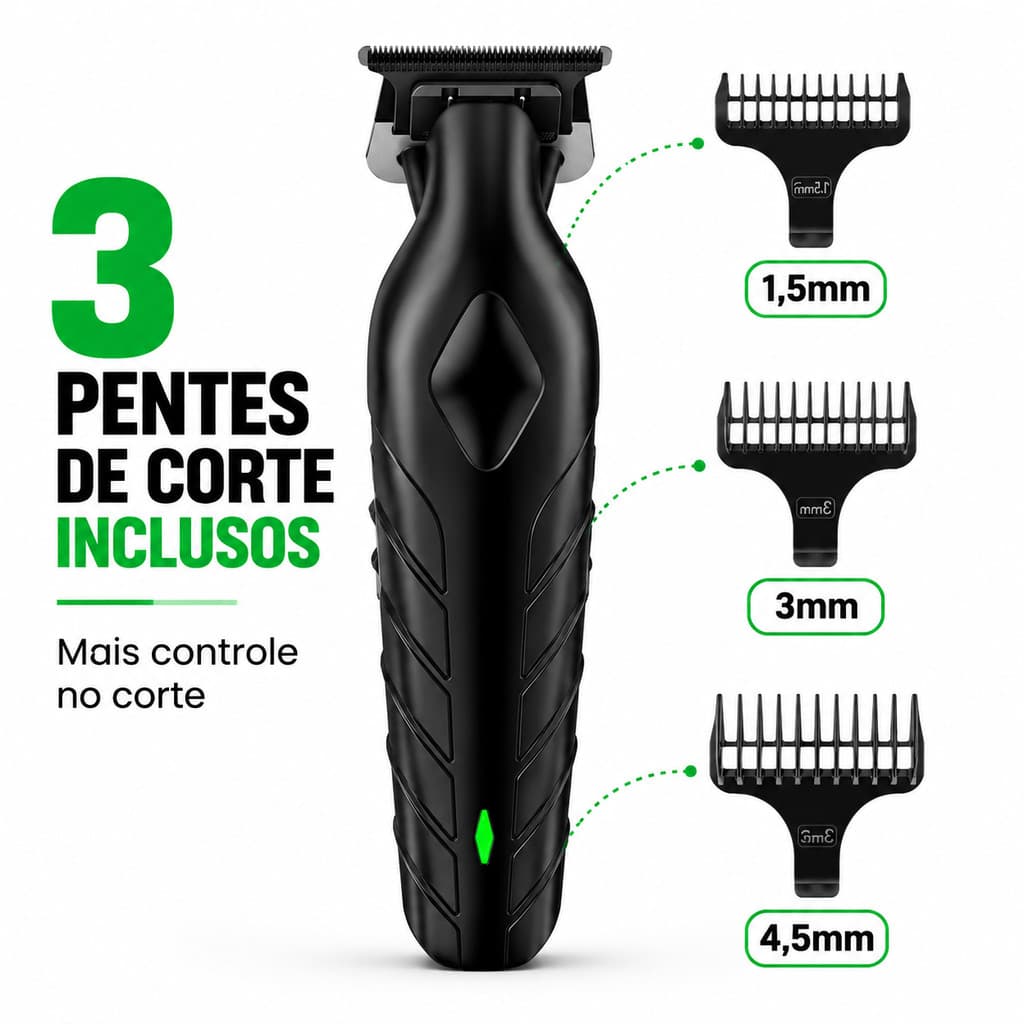 Máquina De Corta Cabelo  Máquina de Acabamento Recarregável Kit Vários Modelos