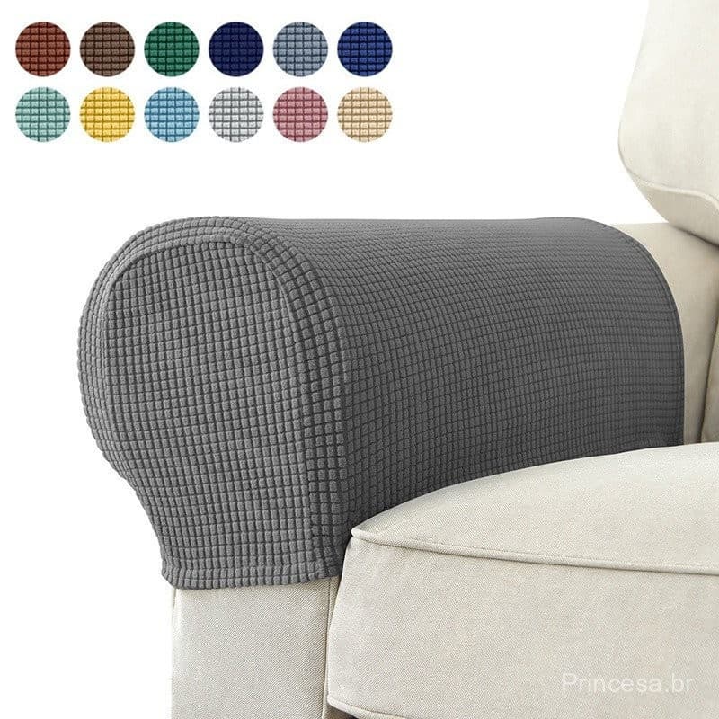 2 PCS Sofá Jacquard Capa Para Sala De Estar Poltrona Protetora De Braço De