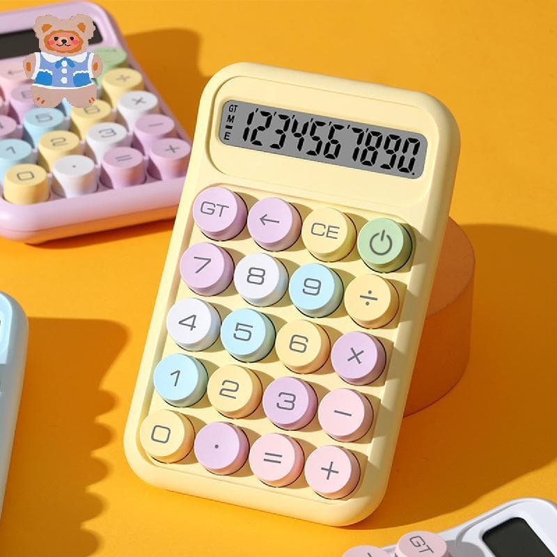 Calculadora De Interruptor Mecânico , LCD Grande De 10 Dígitos , Básica De Escritório , Botões Grandes Antiderrapantes ,