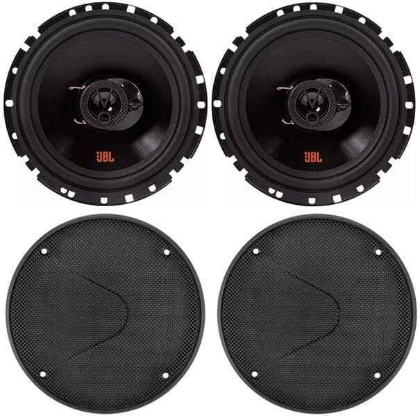 Kit 2 Alto Falantes Jbl 6 Polegada + 2 Tela Premier Plástica