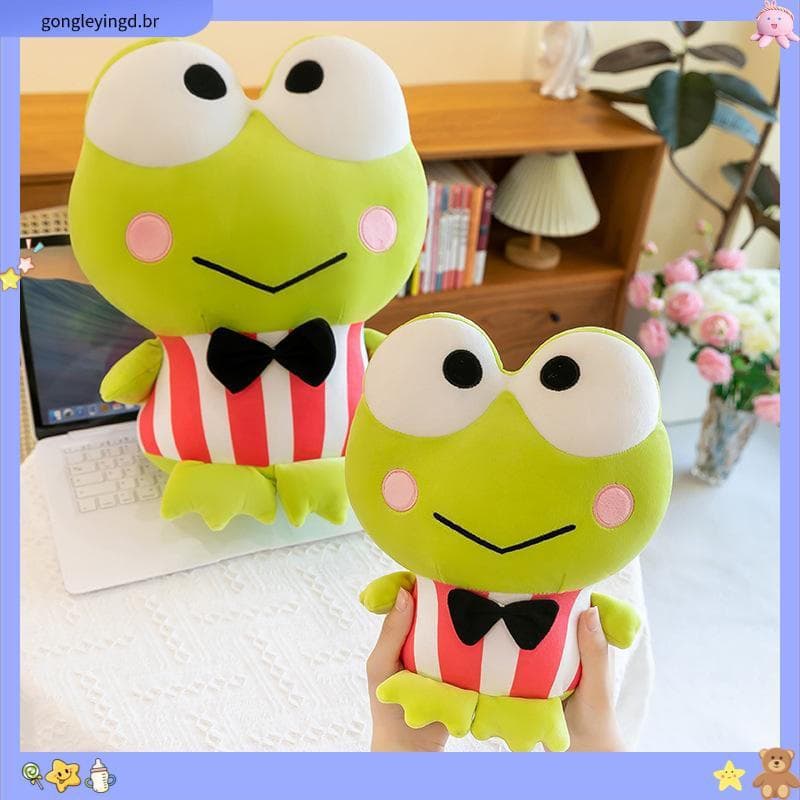 Sanrio Boneca De Pelúcia Kero Keroppi Para Menina Baby Soothing Toys Home Decor Throw Pillow