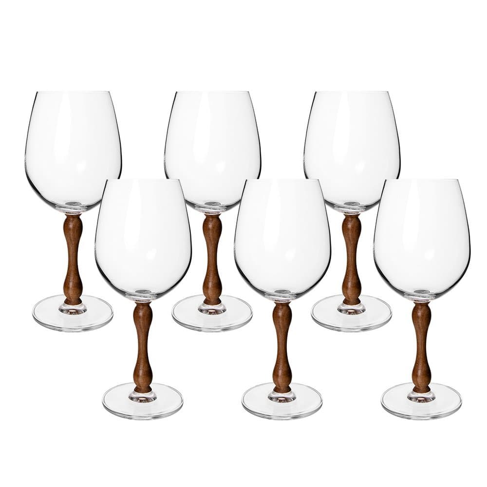Jogo de Taças Copa e Cia 6 Peças Wood Vinho/Água 585 ml