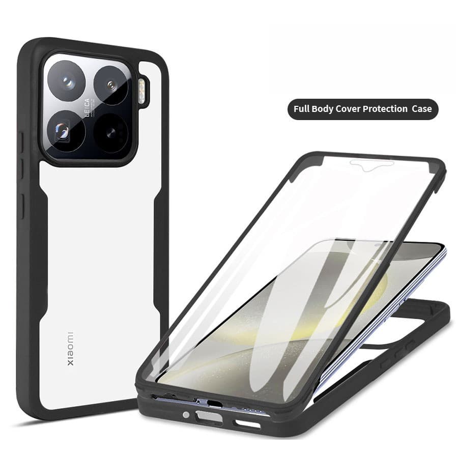 Capa Transparente Completa À Prova De Choque Para Xiaomi 15 14 13 12 11 T Lite Pro Ultra De Proteção Total