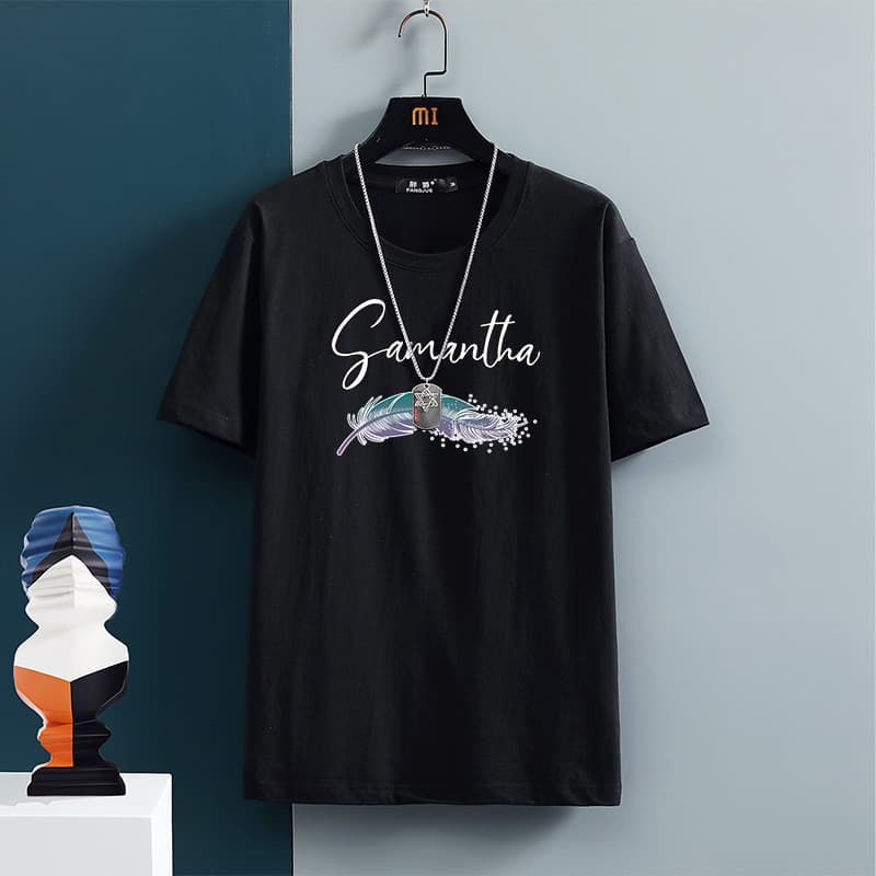 Verão mais gordura plus size masculino solto Casual manga curta camiseta em torno do pescoço tamanho grande cara gordo m