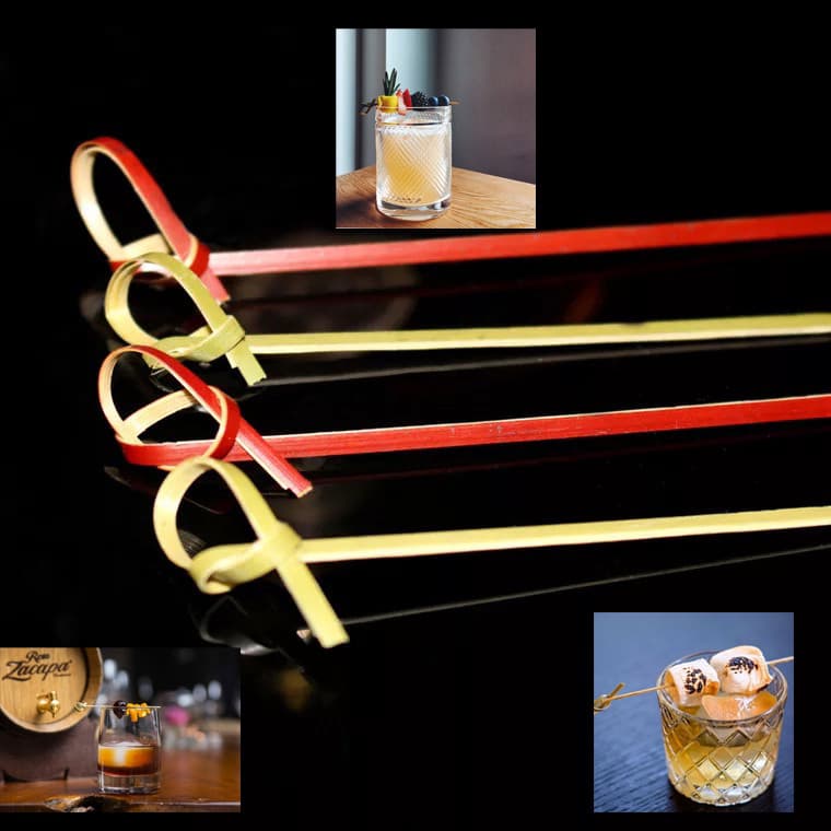 Bar reunindo flor nó cocktail vara criativo cocktail vara de vinho vara de frutas cocktail vara 100 peças