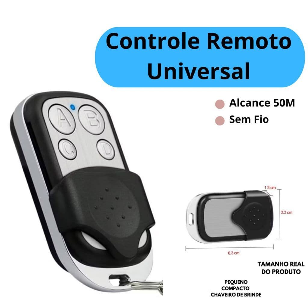 Universal Remote Control for Electronic Electric with Keychain 433mhz 4 Buttons